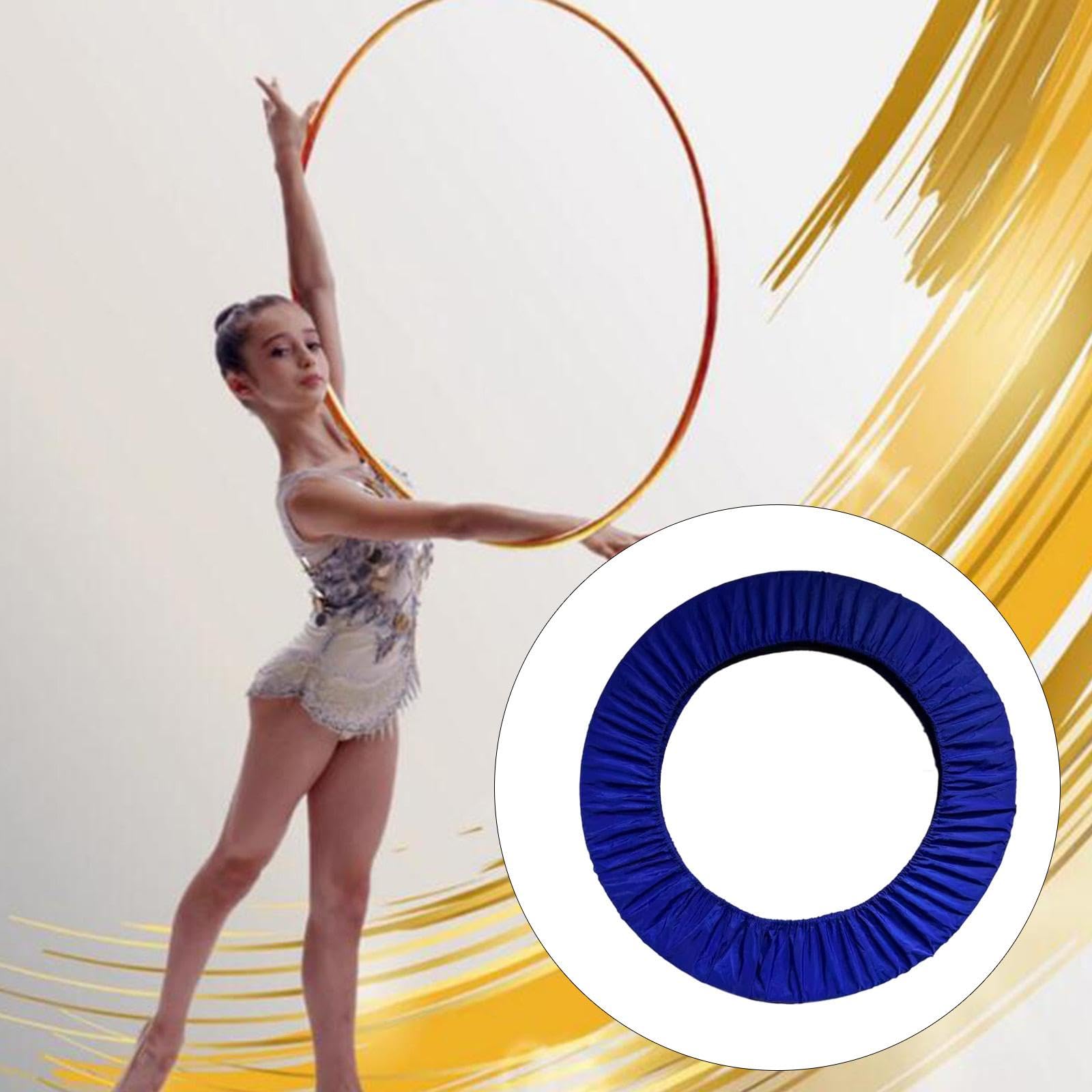 Copertura per Cerchio Ginnastica Artistica Protezione Elastica Fodera Copri Cerchio Ginnastica Ritmica Custodia Portatile in Poliestere Adatta per Ese