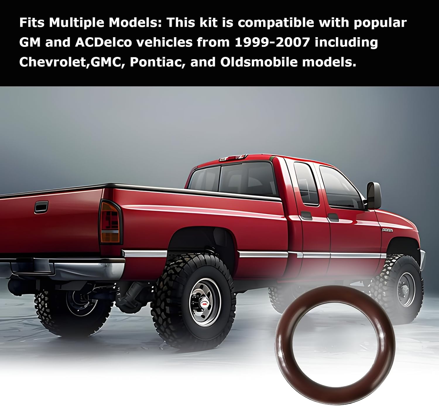 17113552 Fuel Injection Fuel Rail O-Ring Kit with 3 O-Rings Compatible with Popular GM and ACDelco Vehicles from 1999-2007 Including Chevrolet, GMC, Pontiac, and Oldsmobile Models.