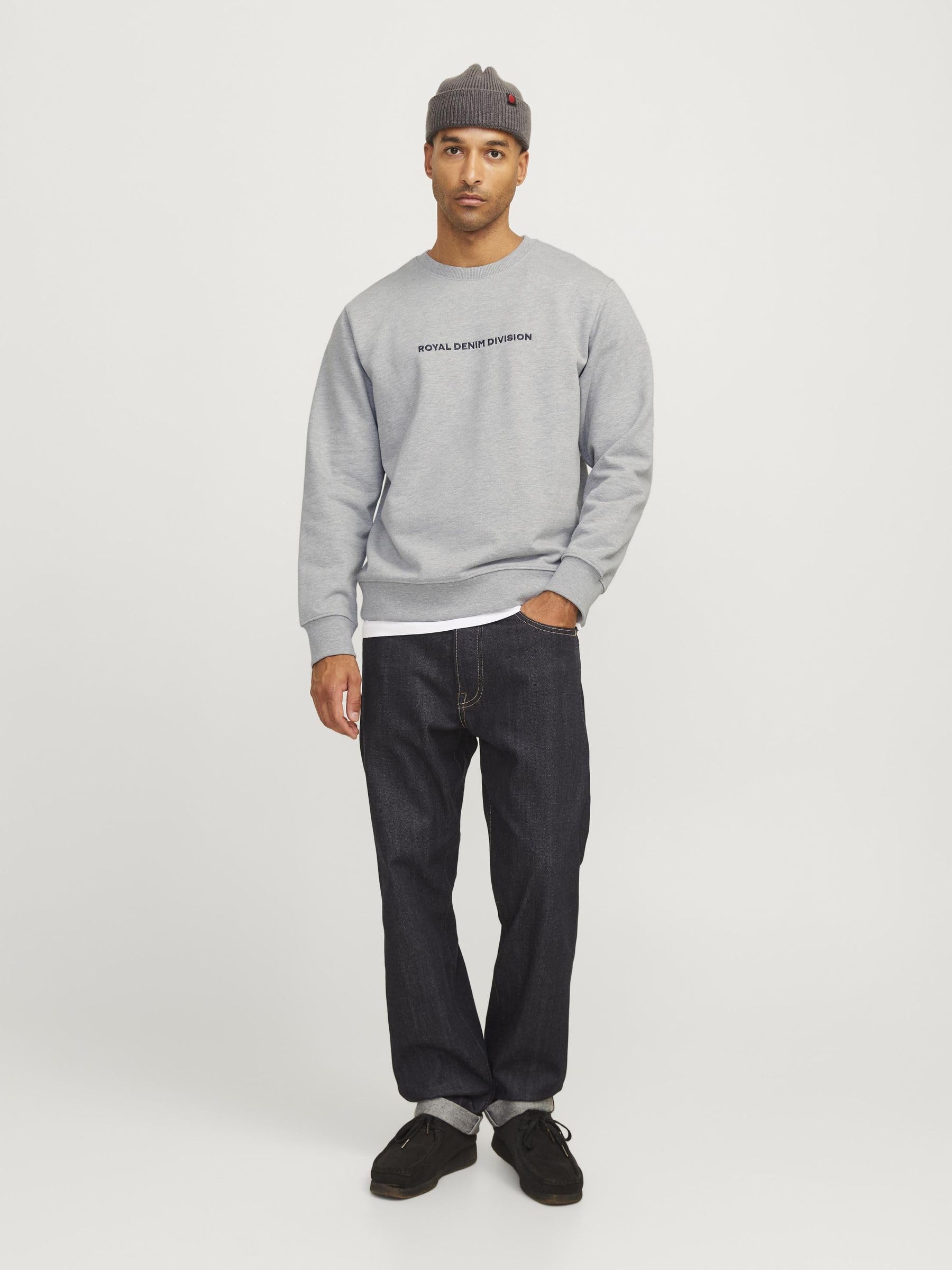 JACK & JONES Rddryder Sweat Crew Neck SN Maglia di Tuta Uomo (Pacco da 1)