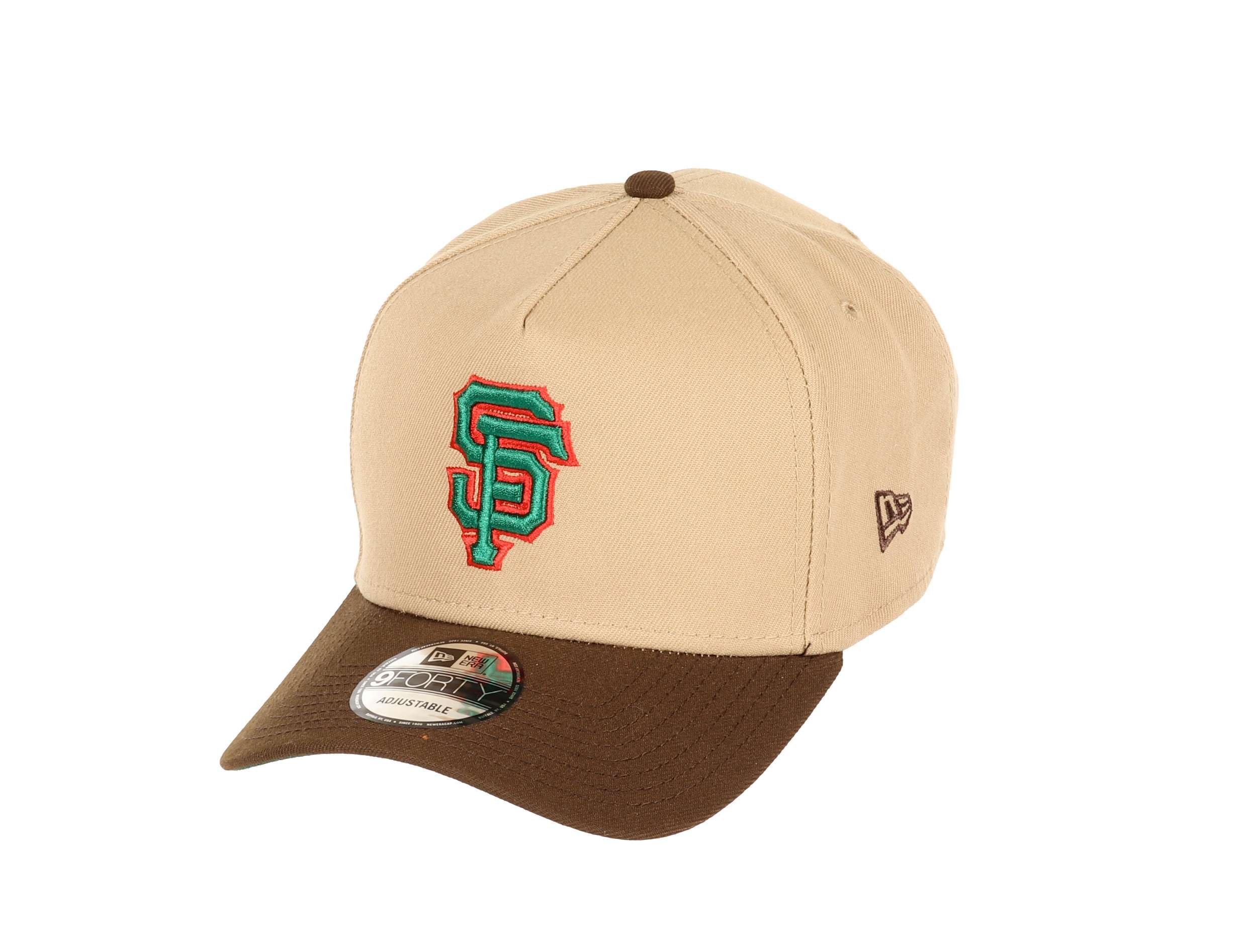 New Era San Francisco Giants MLB Two Tone Camel Walnut 9Forty A-Frame Snapback Cap — image 1
