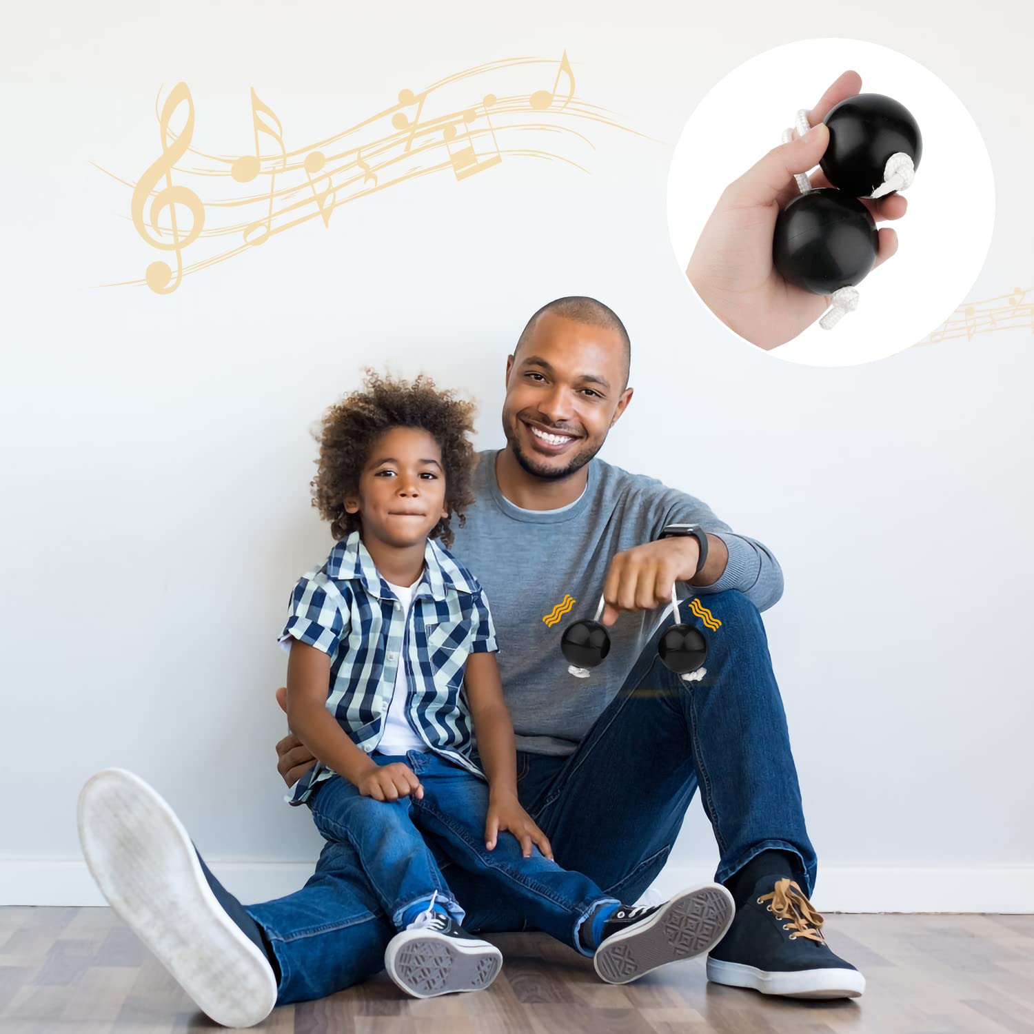 2 para Instrumentów Muzycznych Aslatuas Rytmiczna Pilka, Instrument Grzechotka Marakasy Wytrzasarki do jaj Kashaka Instrumenty Perkusyjne na Imprezy Muzyczne