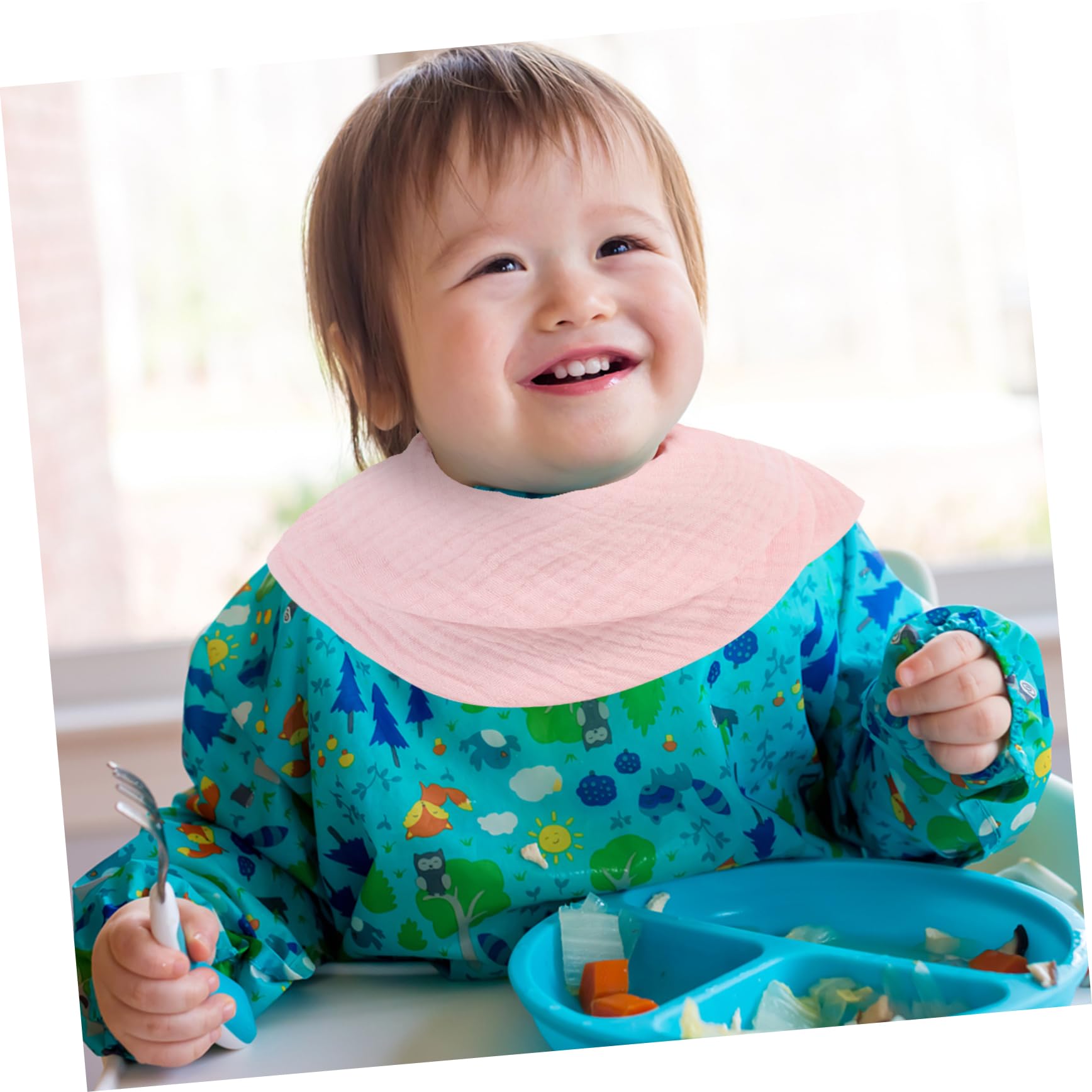 ibasenice 9 Pezzi Asciugamano Triangolare Asciugamano Bavaglini Neonato Portatile Bambino Salviette Per Neonati Bavaglini Sbavanti Bavaglino Neonato Bavaglino Per