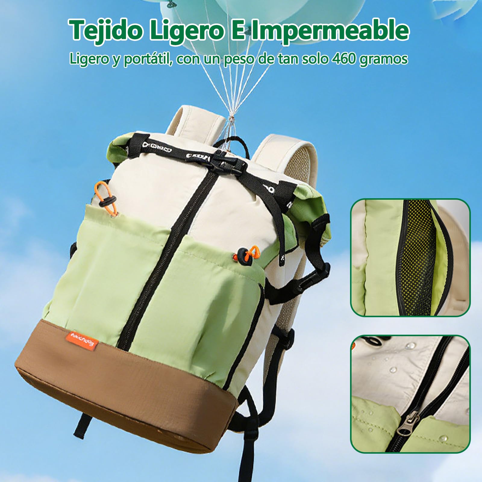 Galatée Bolsa De Viaje para Mascotas, Mochila Impermeable y Transpirable para Mascotas, Bolsa Portátil con Almohadilla Inferior Amortiguadora y Diseño a Prueba De Fugas（Morado）