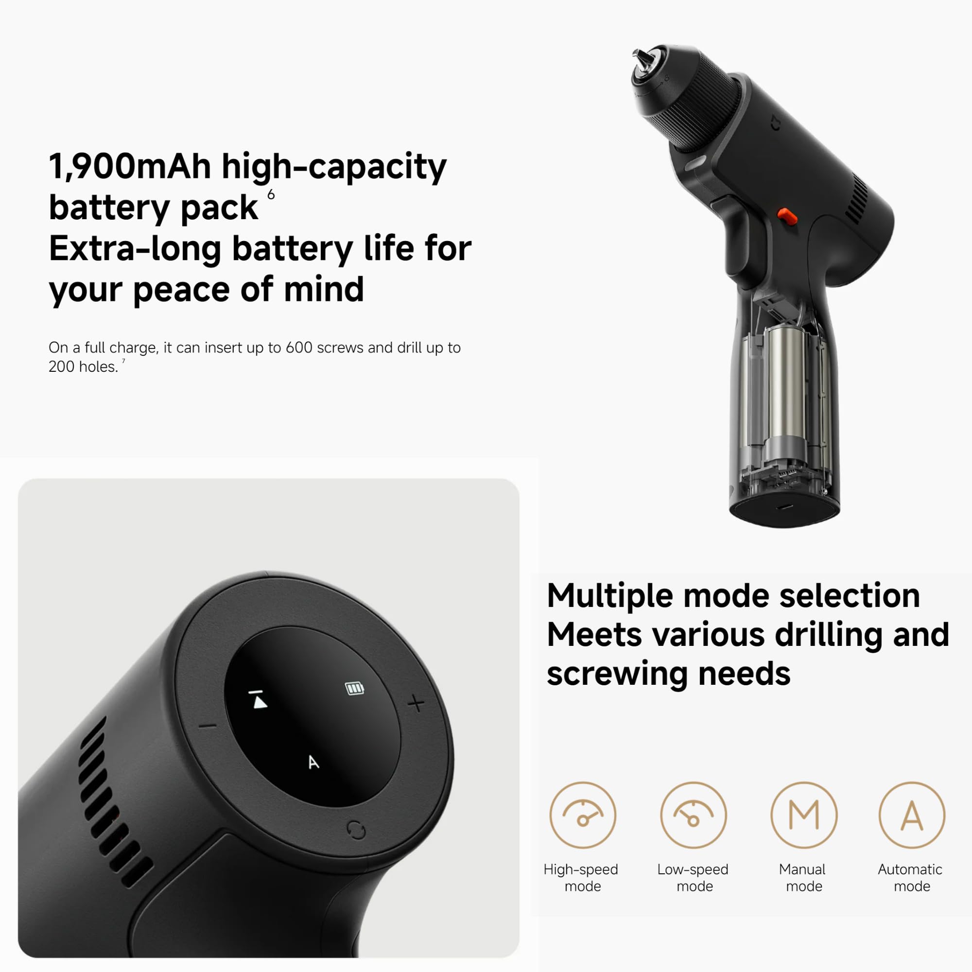Xiaomi Mijia - Taladro inalámbrico sin escobillas 2