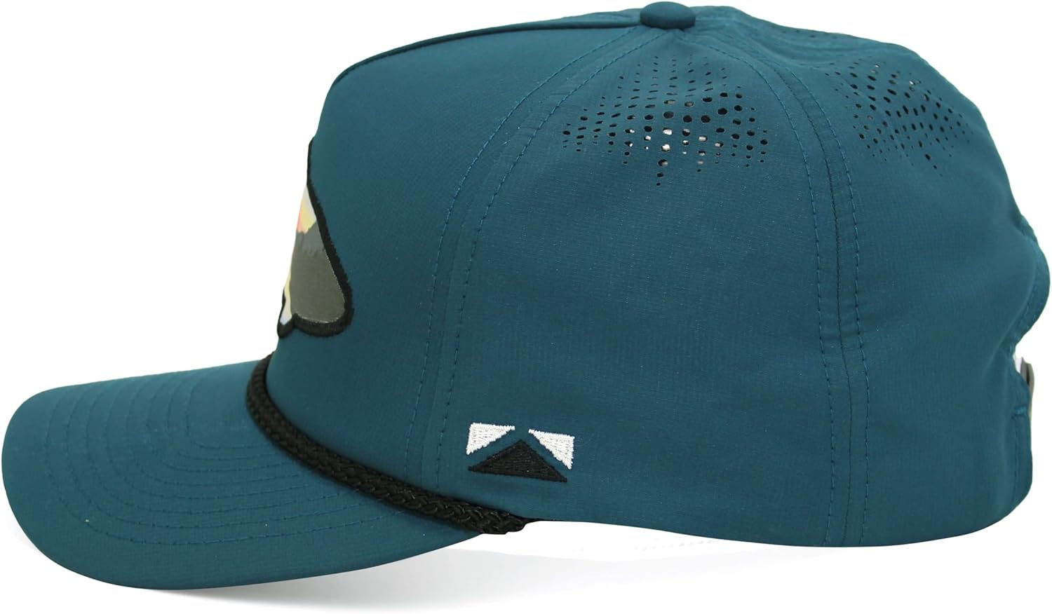 Paramount Outdoors Sunset Trout Fishing Hat Mountain Fish Silhouette Performance Outdoor Hat with Comfort Snapback
