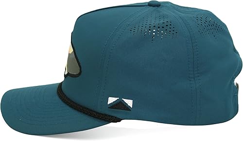 Vista 21 de Paramount Outdoors Sunset Trout Fishing Hat Mountain Fish Silhouette Performance Outdoor Hat with Comfort Snapback Negro