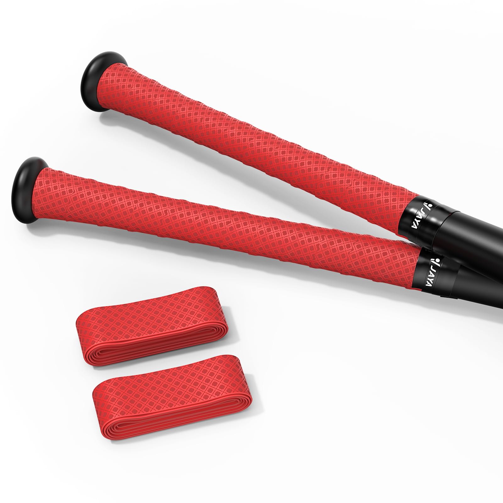 JAYA 2 Pack PU Bat Grip Tape – 1.1mm Non-Slip Polyurethane Handle Wrap for Baseball & Softball Bats, Soft Feel & Pro-Level Control