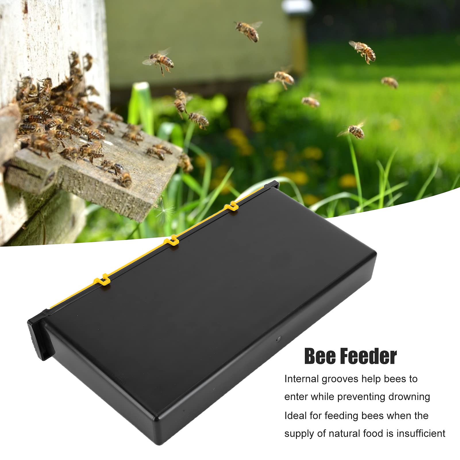 Alimentador de Abejas, Jarabe, Agua, Alimento para Suministros de Apicultura, Gran Capacidad, 6 litros, Marco de Plástico, Herramientas de Alimentación de Abejas, Ideal para