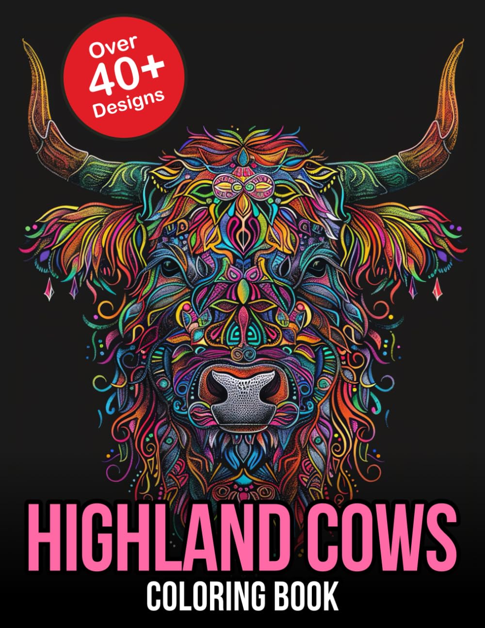 Highland Cow Coloring Book