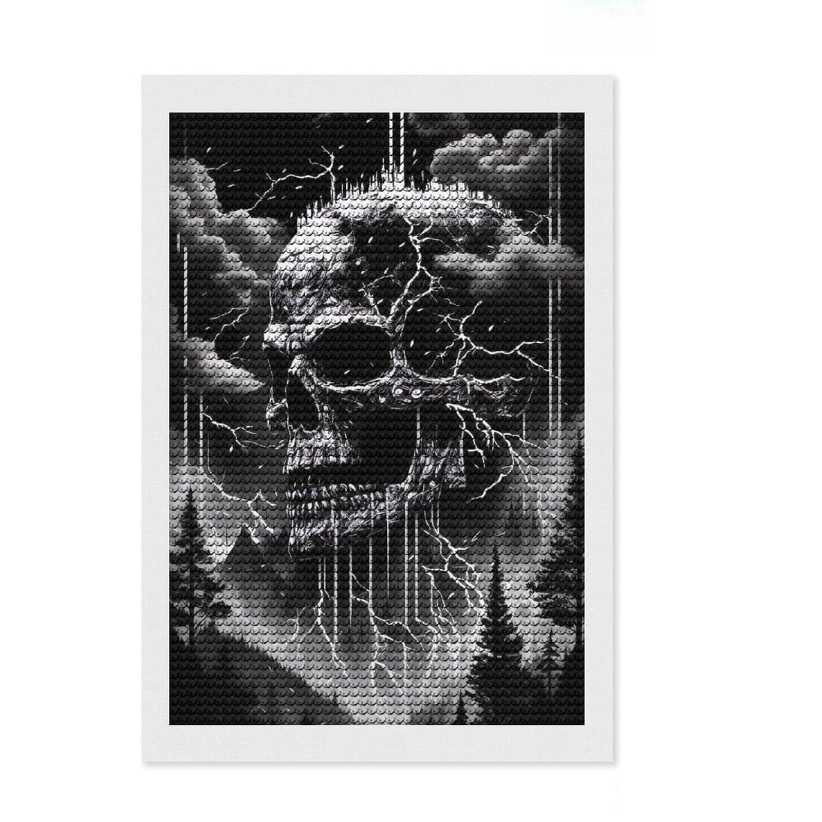 Junmoney Nature in Death Full Drill Diamond Painting Kit 8"x12", for Adults, Easy to Follow Symbols, Gift Idea, Aesthetic Room Decor