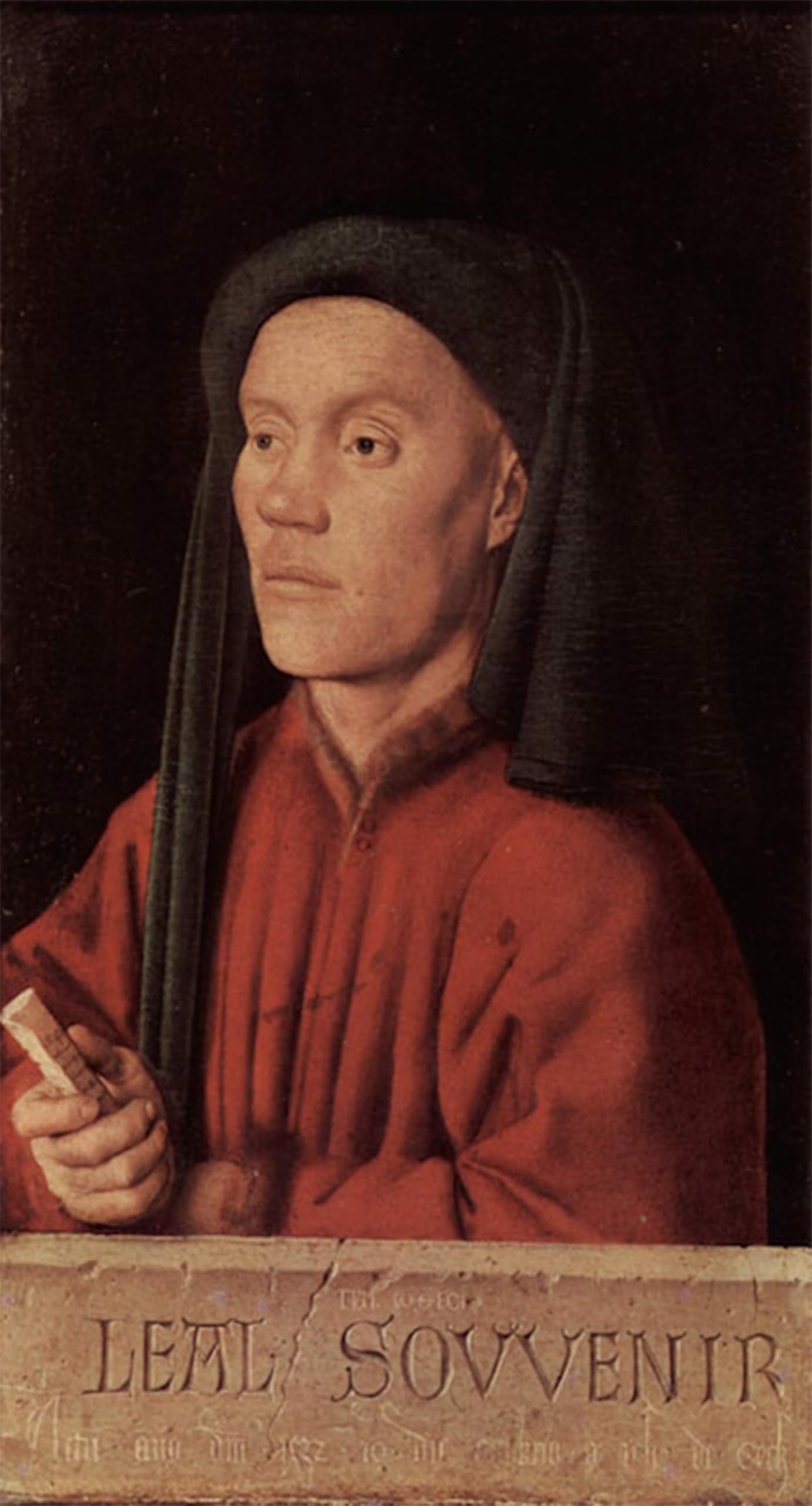 Tableaux Graffiti Art Mural Portrait Jan Van Eyck 60x90cm