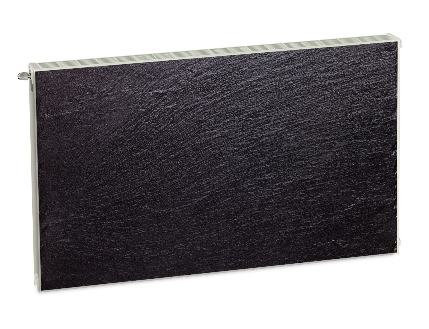 Magnet Heizkörperverkleidung Heizkörperabdeckung Schwarz Schiefer 100x60 cm Heizung Abdeckung Verkleidung Magnetische Abdeckmatte Kühlschrank aus Einem Flexiblen Magneten Digitaler Aufdruck