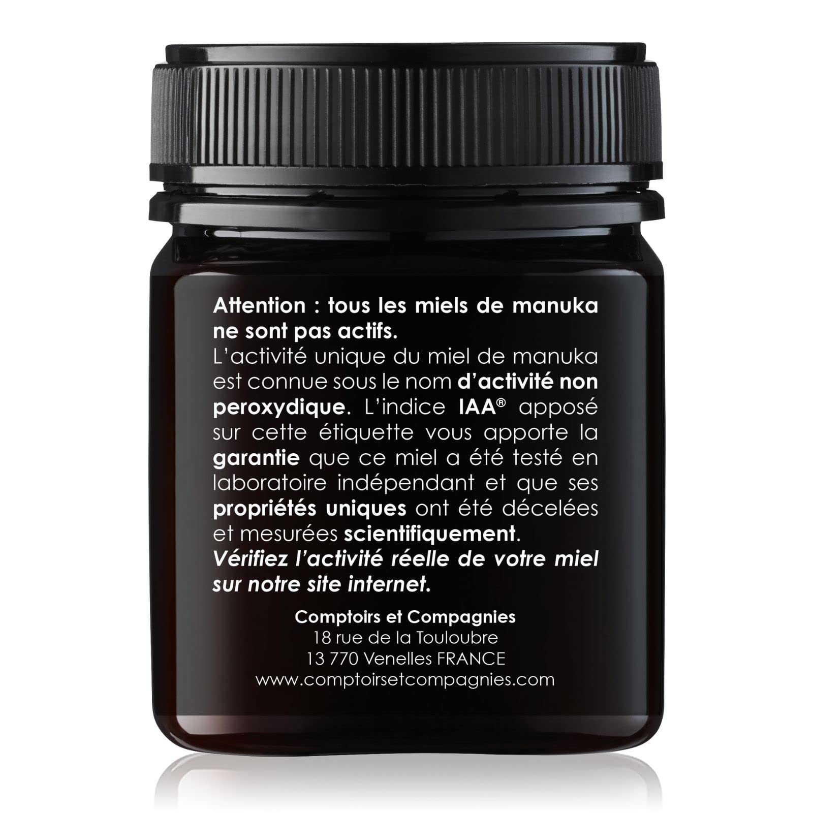 COMPTOIRS ET COMPAGNIES - Miel de Manuka Actif - IAA15+ (MGO514+) - Origine Nouvelle Zélande - 250g