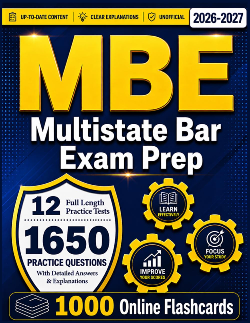 MBE Study Guide 2026-2027: 1650 Practice Questions With Detailed Explanations and Real-Life Scenarios for Multistate Bar Exam Prep (Unofficial)