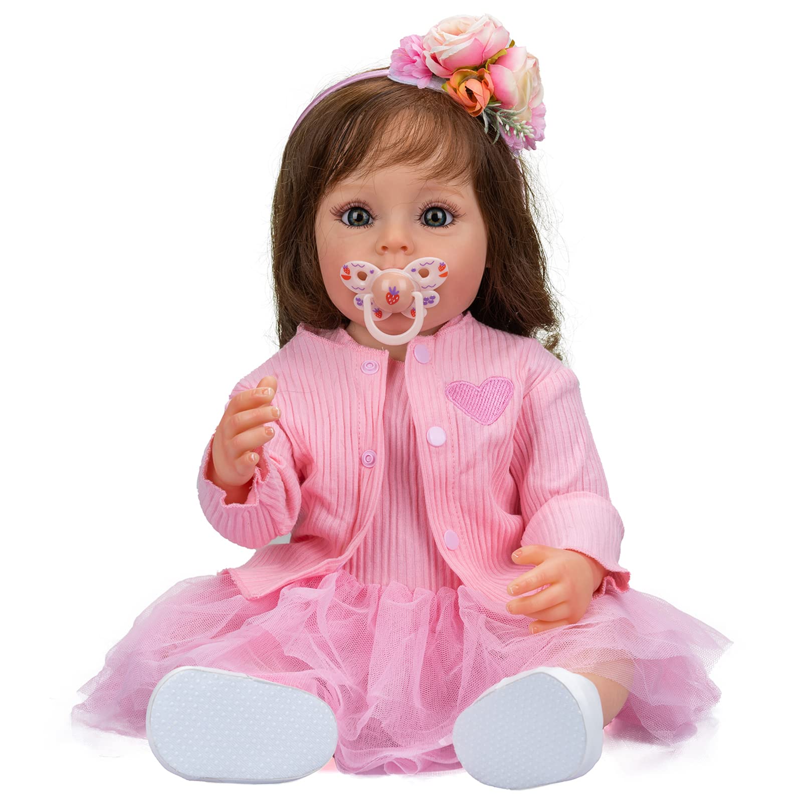 Amazon.co.jp: 22インチ女の子リボーンドールフルボディソフトシリコン