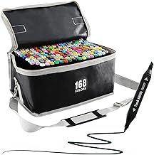 80/120/168 Colours, Coarse Tip Marker, Double Tip Markers, Quick Drying in a Second, Marker Pens for Students, Cartoonists, Artists