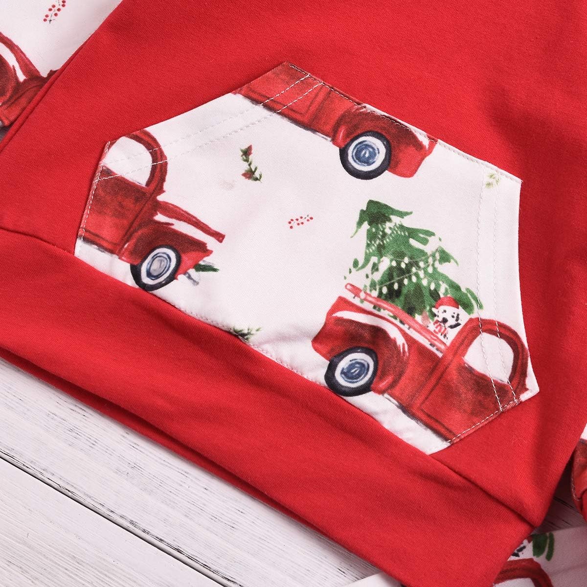 Miniatura 5 de ZOELNIC - Conjunto de ropa para bebés y niños con capucha y pantalones a cuadros