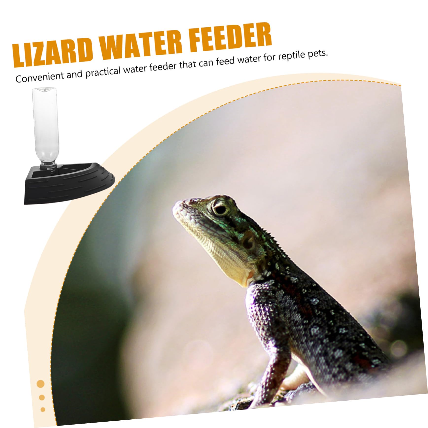 GALPADA Reptile Water Feeder and Food Bowl Pet Drinking Tray for Lizards Turtles and Amphibians Easy to Water Container Decorative and Practical for Pet Shops