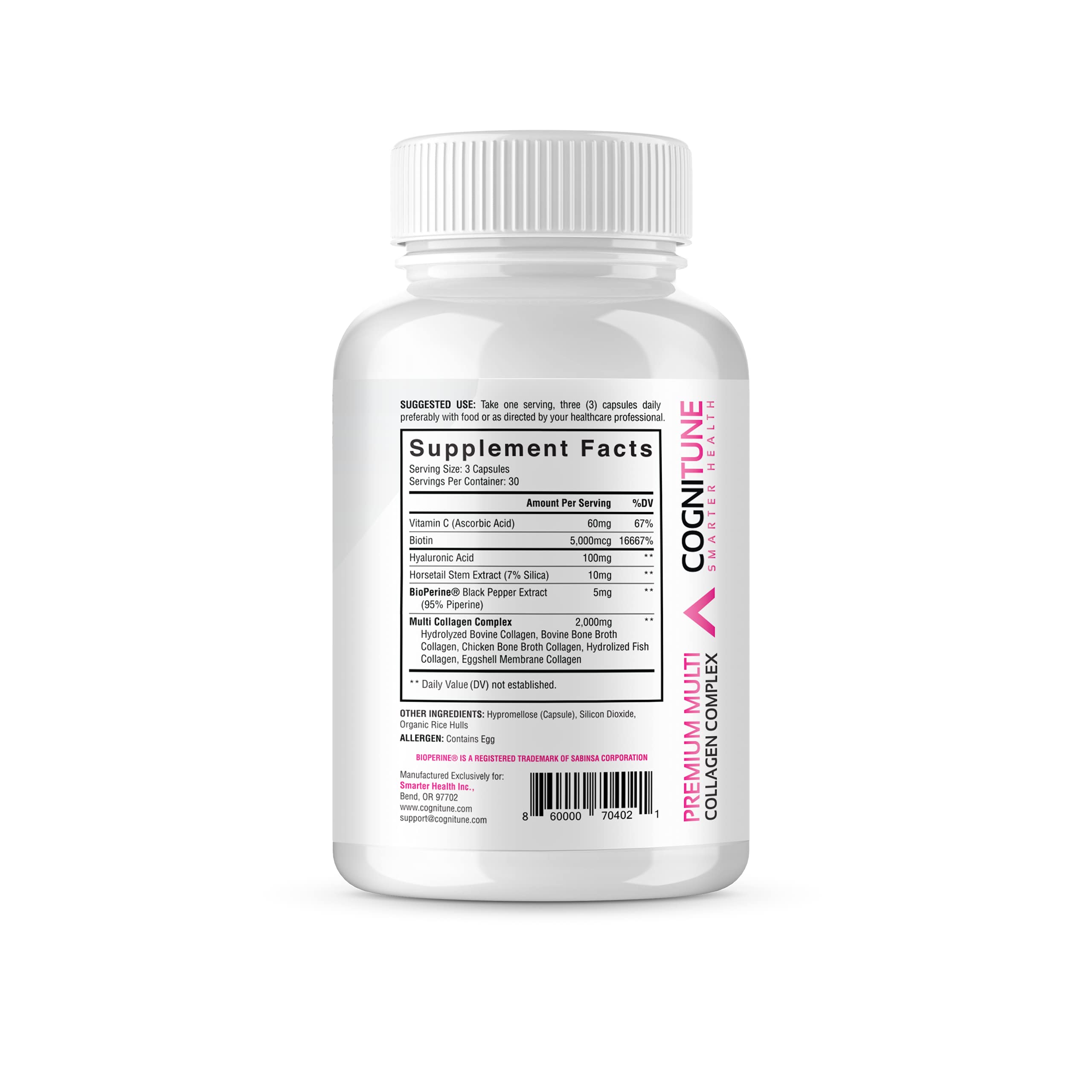 Multi Collagen Pills with Hyaluronic Acid and Vitamin C, Biotin Type