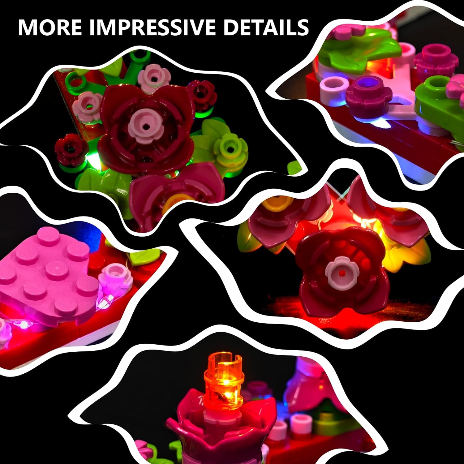 Light Kit Compatible with Lego Heart Ornament 40638, LED Lighting Kit for Lego Heart Ornament Building Set - NOT Included The Model Set