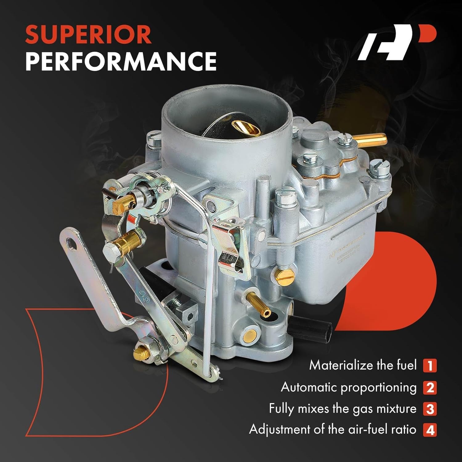 A-Premium 1 Barrel Carburetor Compatible with Land Rover 1958-1974, 2.1L 125Cu 2.3L 140Cu, Replace# ERC2886, Mechanical Choke