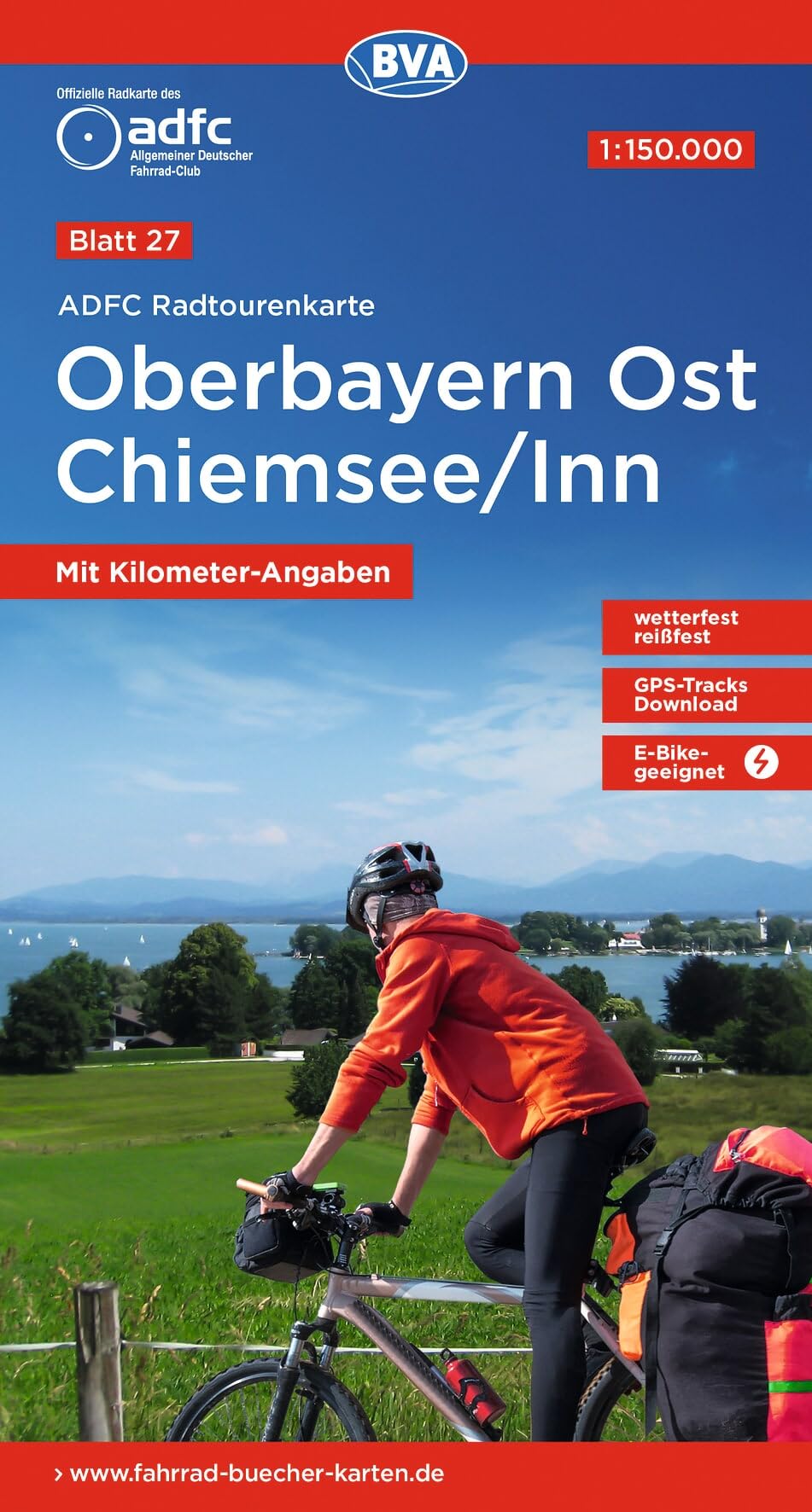 Oberbayern Ost - Chiemsee / Inn cycling map (27) (Radtourenkarte)
