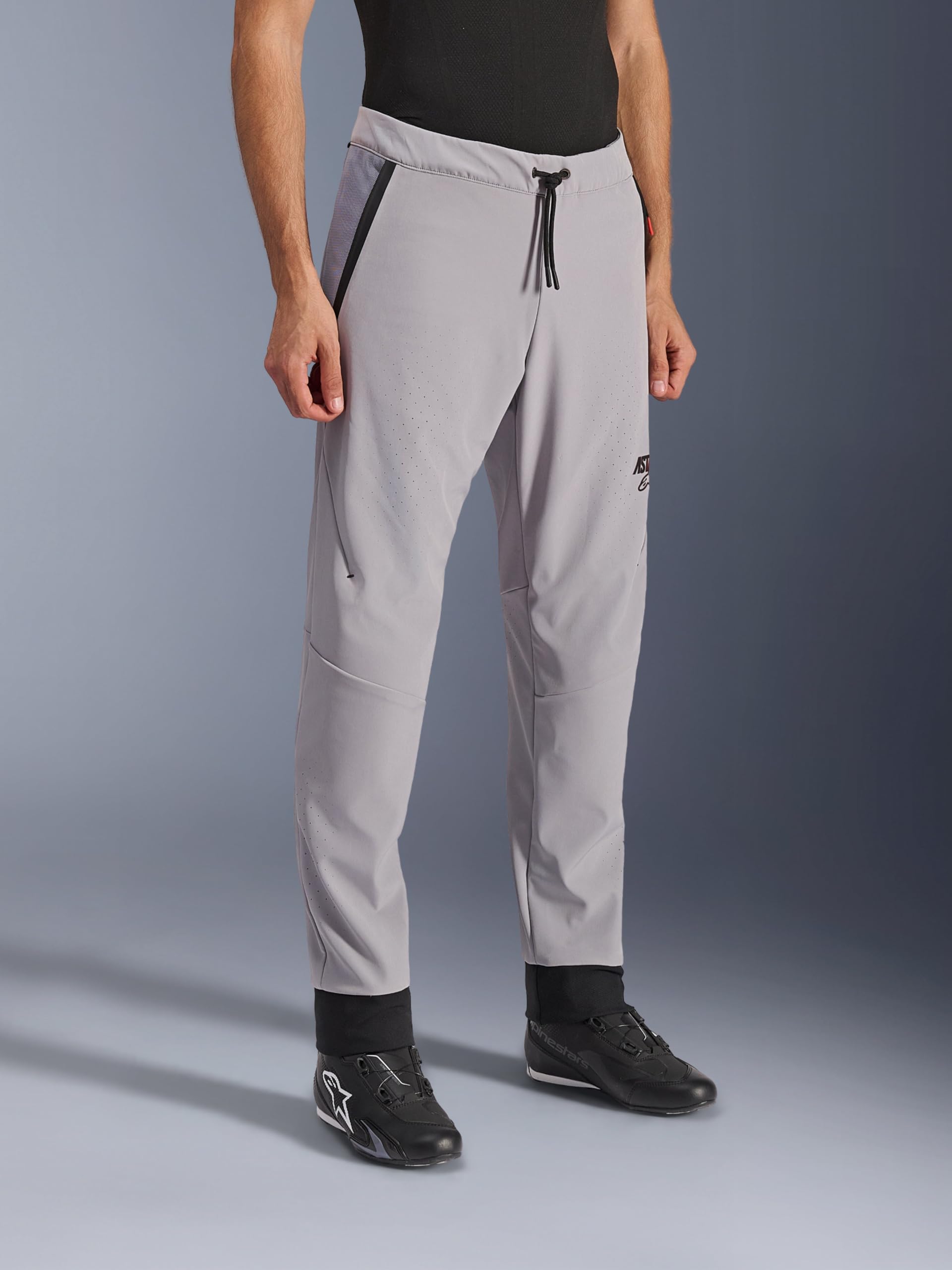 Alpinestars Aeroshell Airflow Pantaloni tessili per motociclette, grigio, S