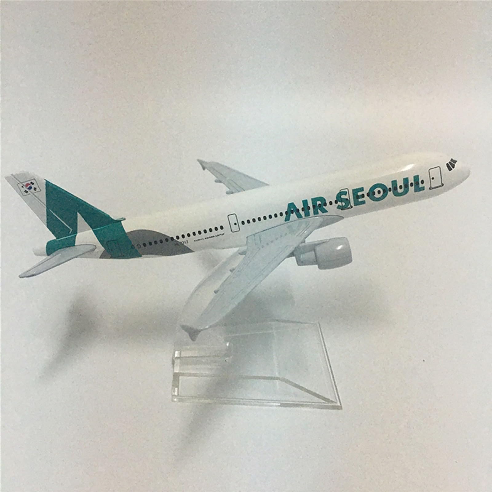 16cm dla Air Seoul Airbus A380 Model samolotu odlewany metal w skali 1 400 statyczny zestaw do gry Hobby