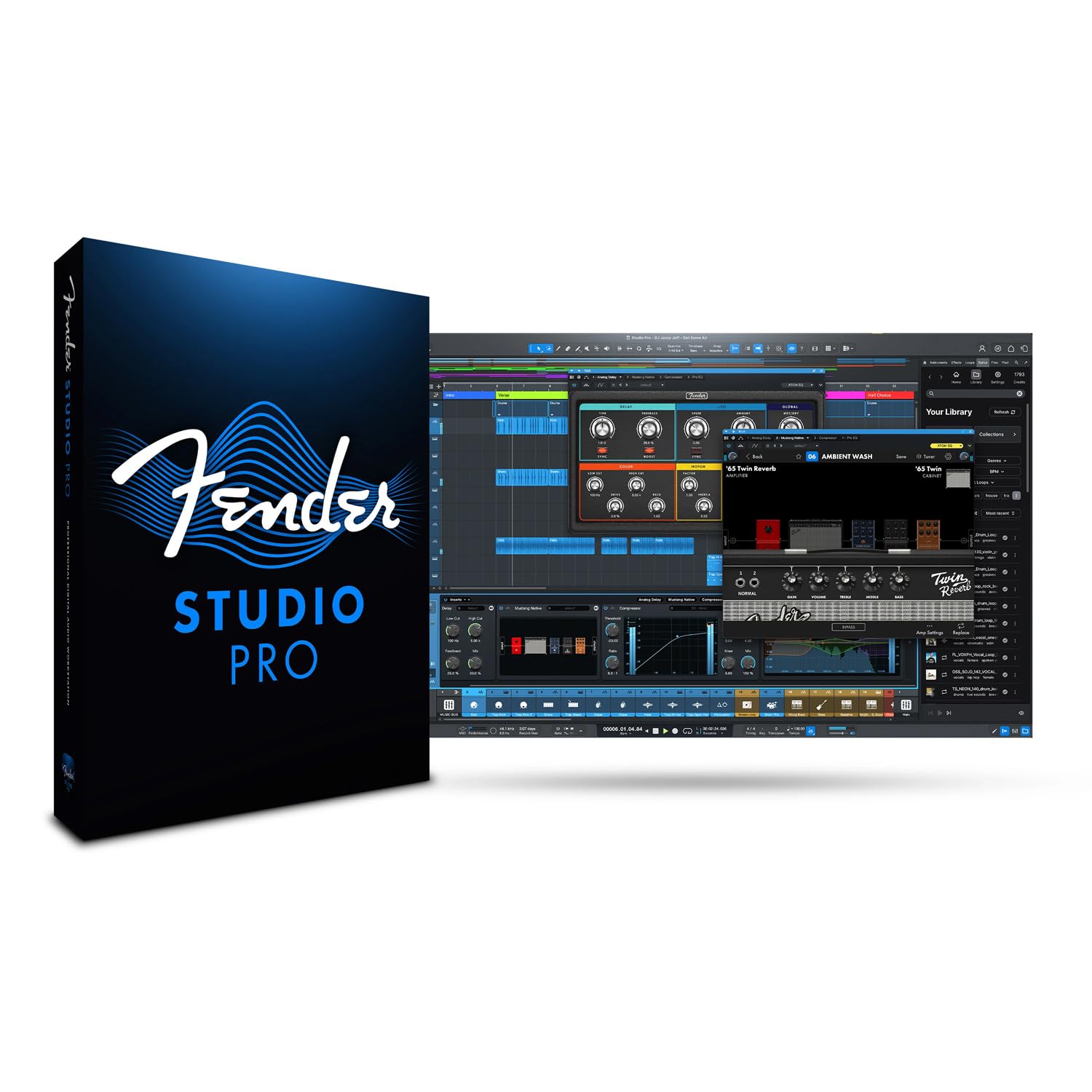 Fender Quantum HD 2 - Interfaz de audio USB-C (20 x 24 canales, con auriculares keepdrum)