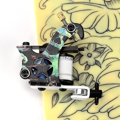 Miniatura 4 de Máquina de tatuaje de bobina, bobina de cobre de 10 envolturas, máquina de tatuaje profesional portátil de galvanoplastia, máquina de tatuaje hecha