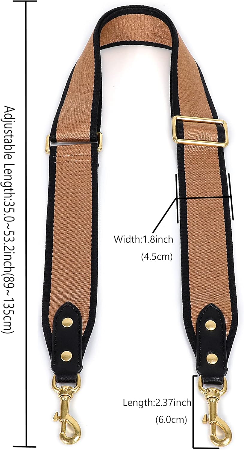 GOXTECH Purse Strap Replacement Crossbody Handbag Stripe Wide Adjustable - Image 2
