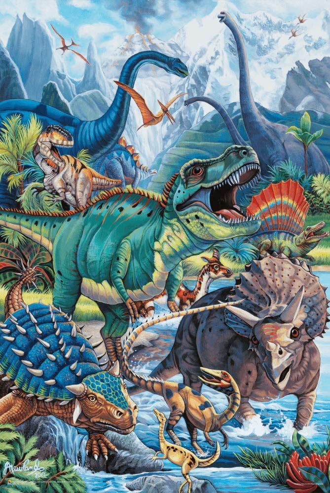 Amazon.com: Scorpio Posters Dinos - by Jenny Newland - Poster - 24