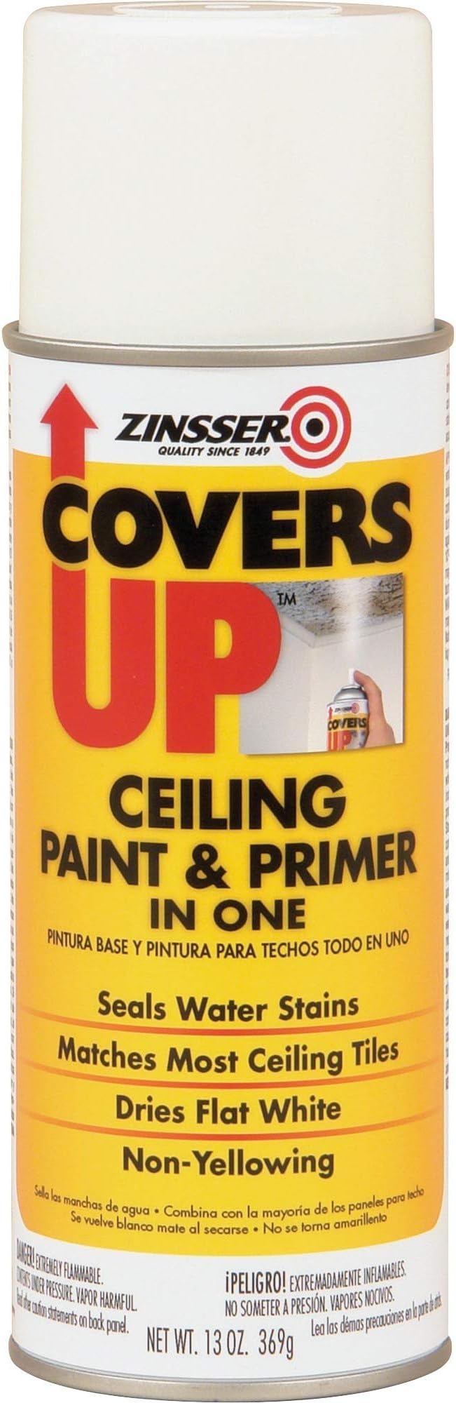 KILZ Stainblocking Ceiling Paint, Interior, White, 1 Gallon House