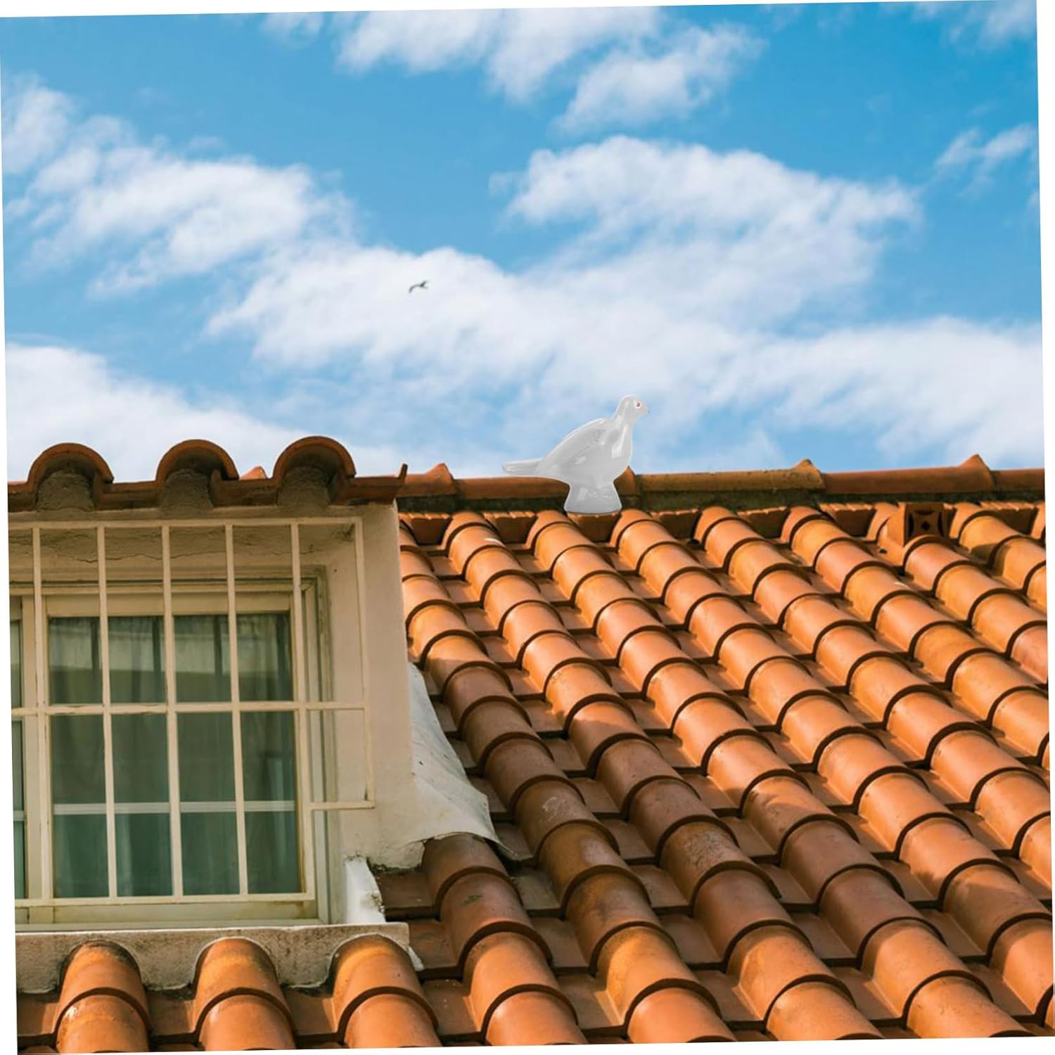 Ceramic Sculpture Glazed Pigeon Figurine for Decor Symbol of Peace and Happiness Sturdy and Versatile Desktop Ornament