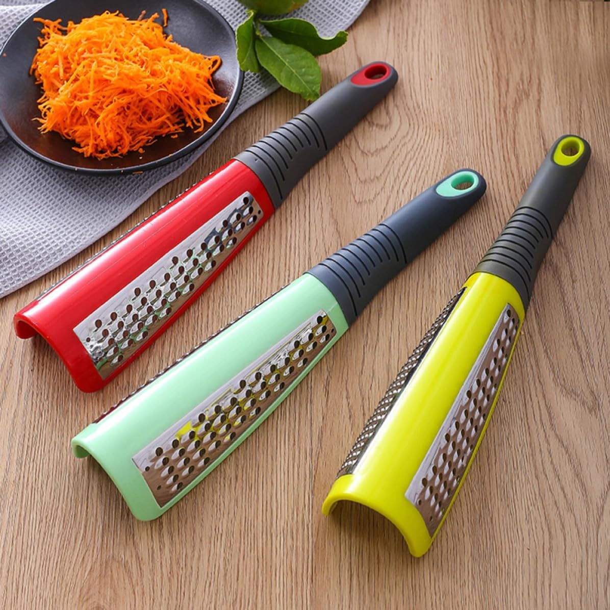 BETOOKY Stainless Steel Multi-function Vegetable and Cheese Grater with Baseball Bar Style Handle, Free of Dead Corner Design, High Efficiency for Fruits and Kitchen Use Color Color