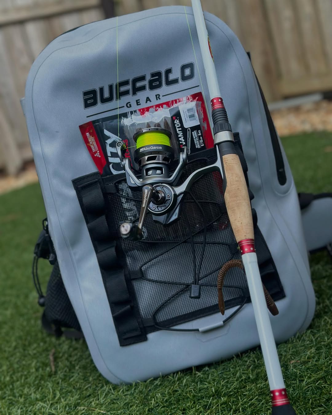 Buffalo Gear Waterproof Fishing Backpack With Rod Holder, 26L Fly Tackle Storage for Fishing : Sports & Outdoors