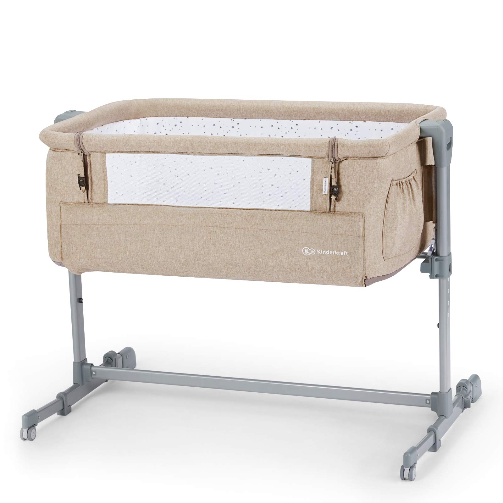 Buy Kinderkraft Bedside Crib NESTE UP, Travel Cot, Coing Bed