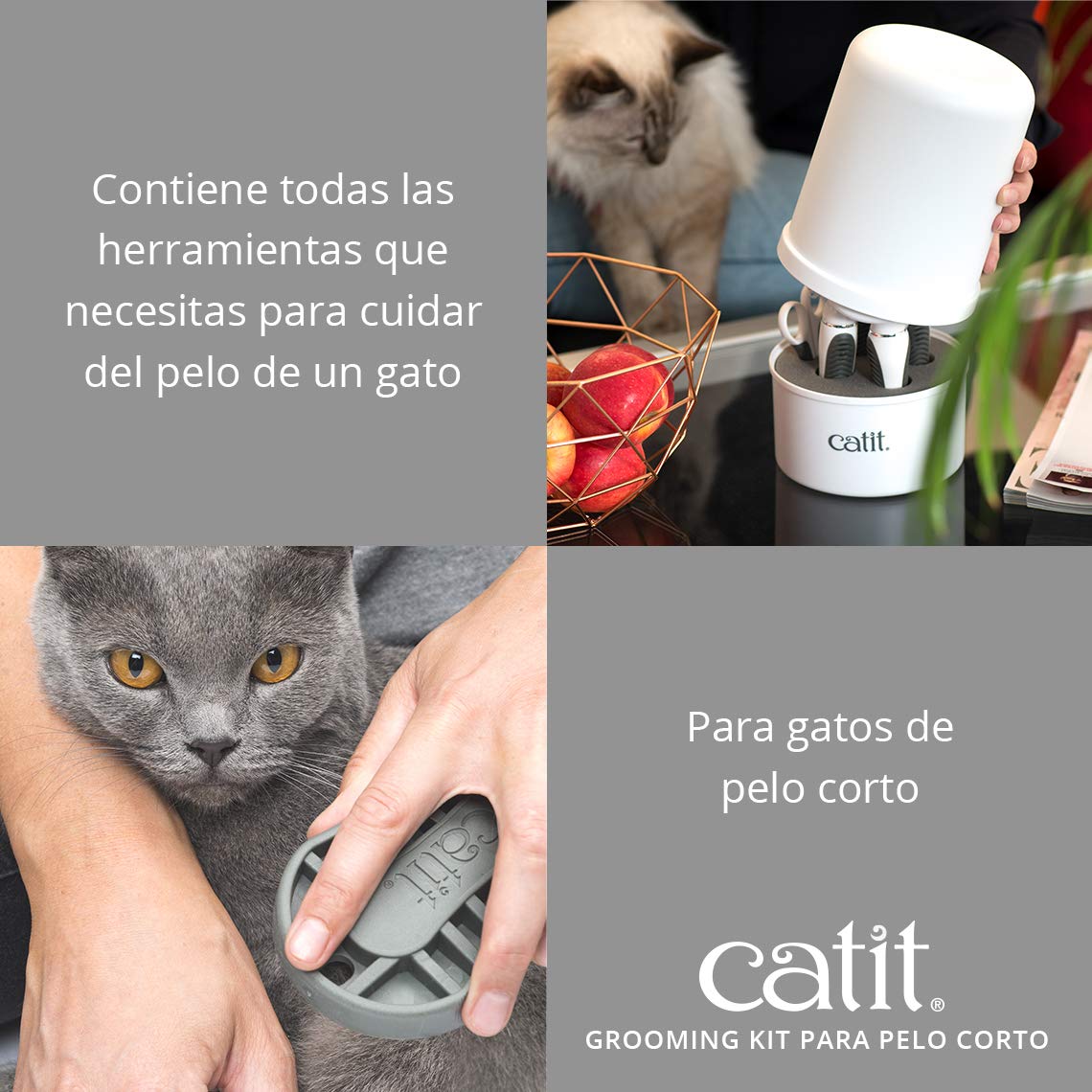 Catit Kit Grooming para gato pelo corto