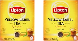 Yellow Label Tea | Premium Black Tea | International Blend | Black Tea | Indian Chai | Compatible for Milk | 450 Grams (Pack of 2)