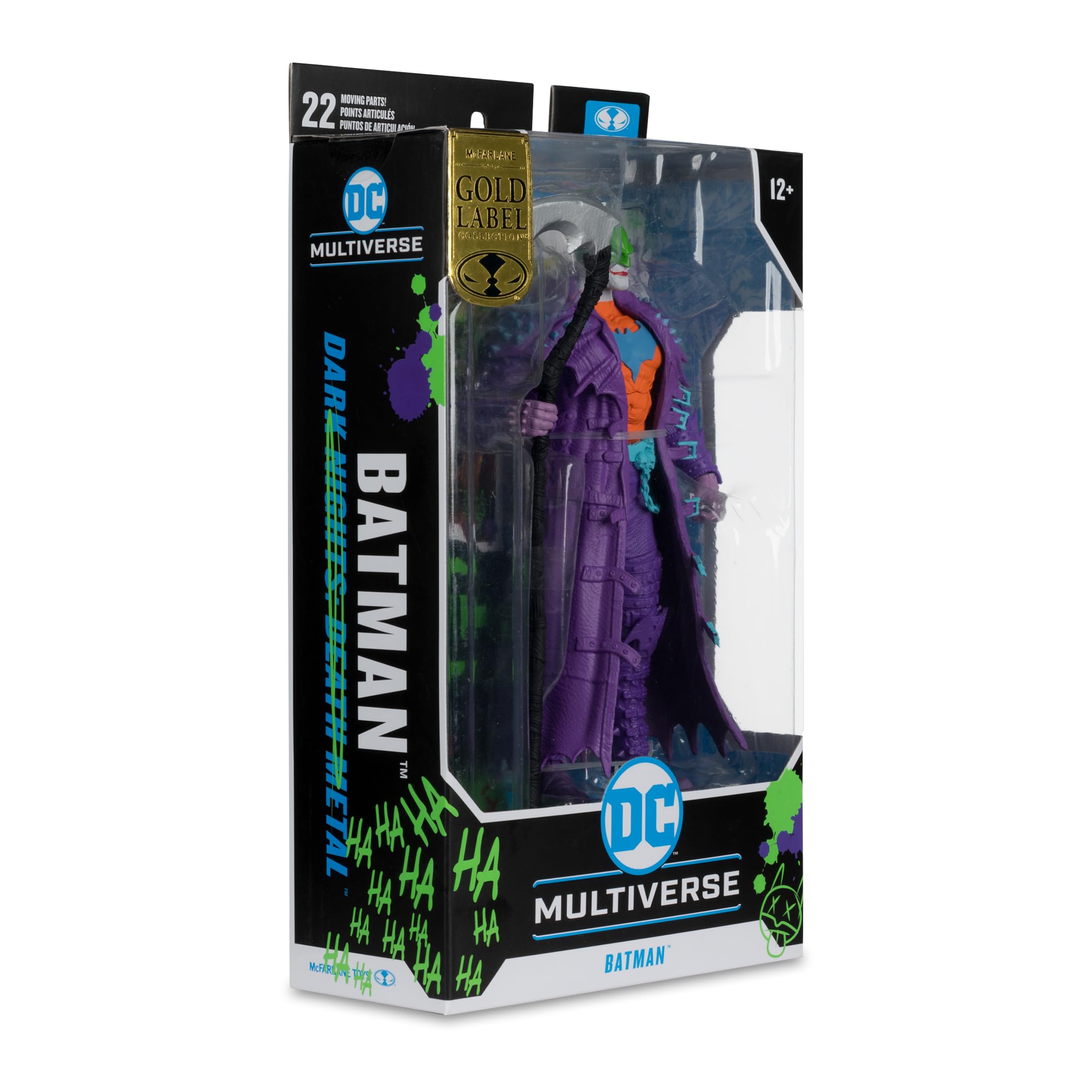 DC Multiverse Batman (Dark Nights: Death Metal) Jokeryzowana złota etykieta 18 cm figurka McFarlane Toys