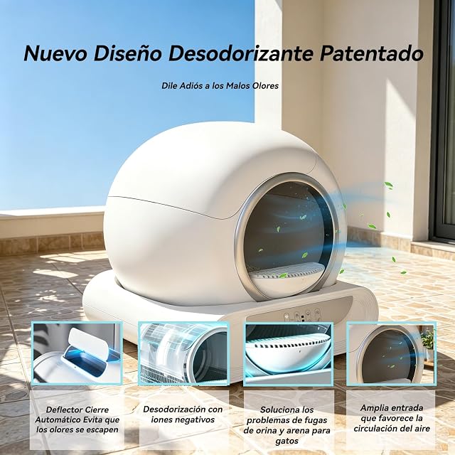 Foto 2 de 8 de DillyRab Arenero Automatico 74 L con Sistema Seguridad Avanzado