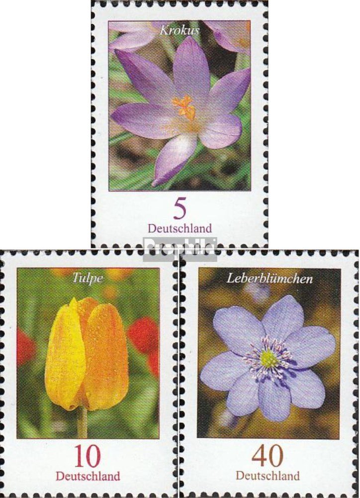 FR Germany 2005 Flowers Stamps – Complete Set 2462-2463, MNH Unmounted Mint Condition