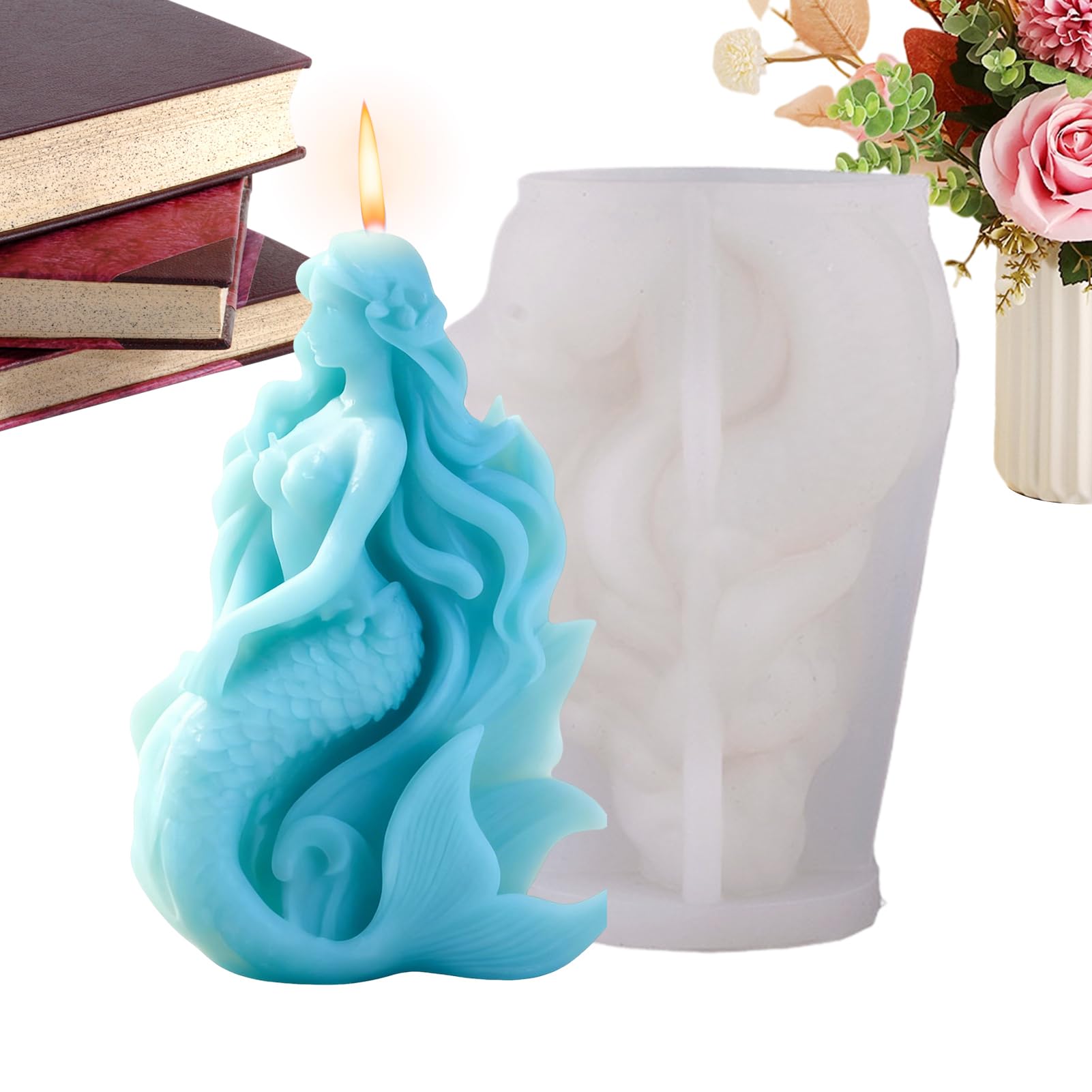 Moule bougie silicone sirène pour sublimer votre décoration de table