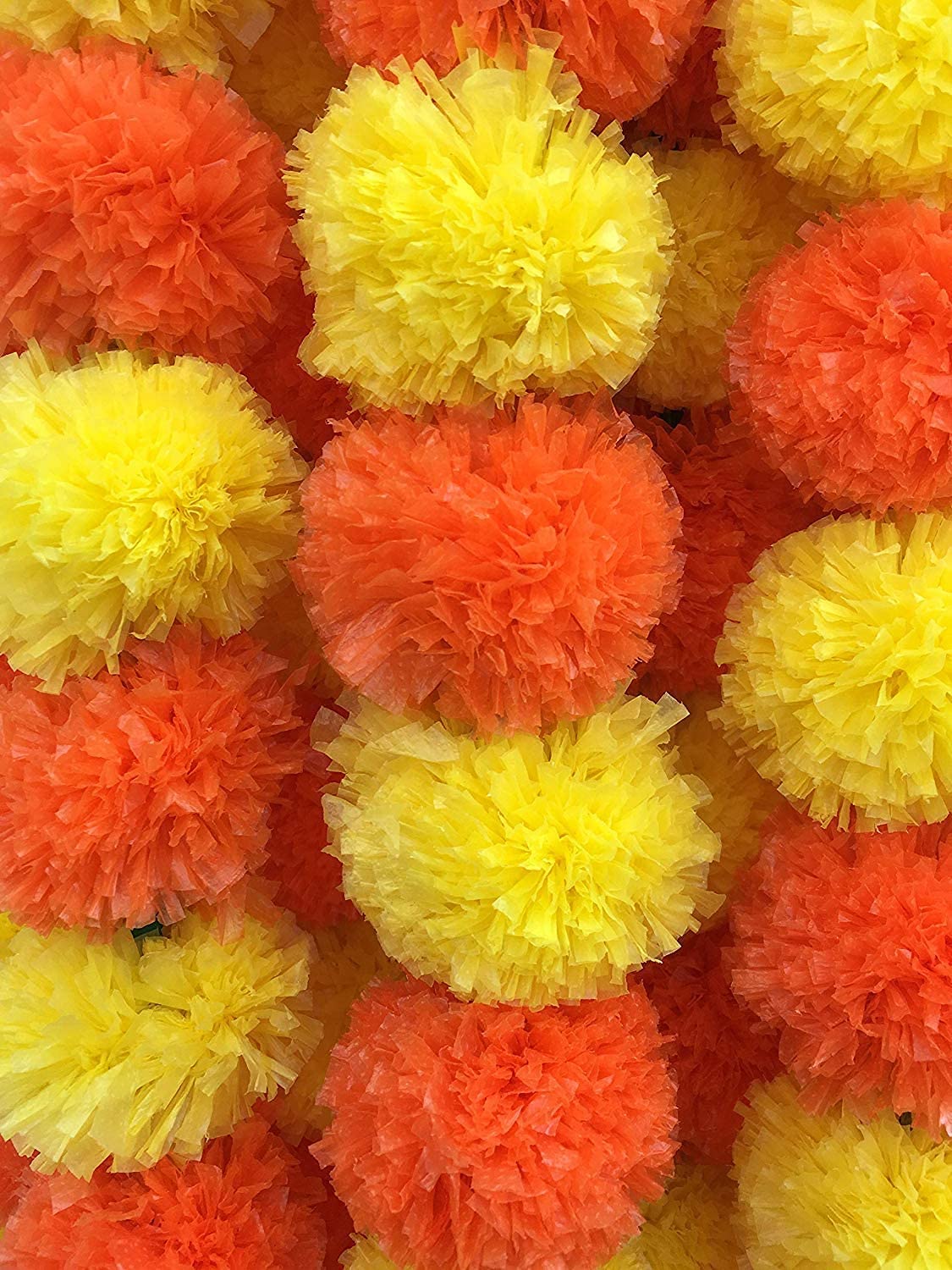 Indische Großhandel 1,2–1,5 m Blumenringelblumen-Girlande, indische/amerikanische Hochzeit, Party, Kaminsims, Dekoration, künstliche Girlanden, Hochzeitsgirlande, Diwali-Dekoration
