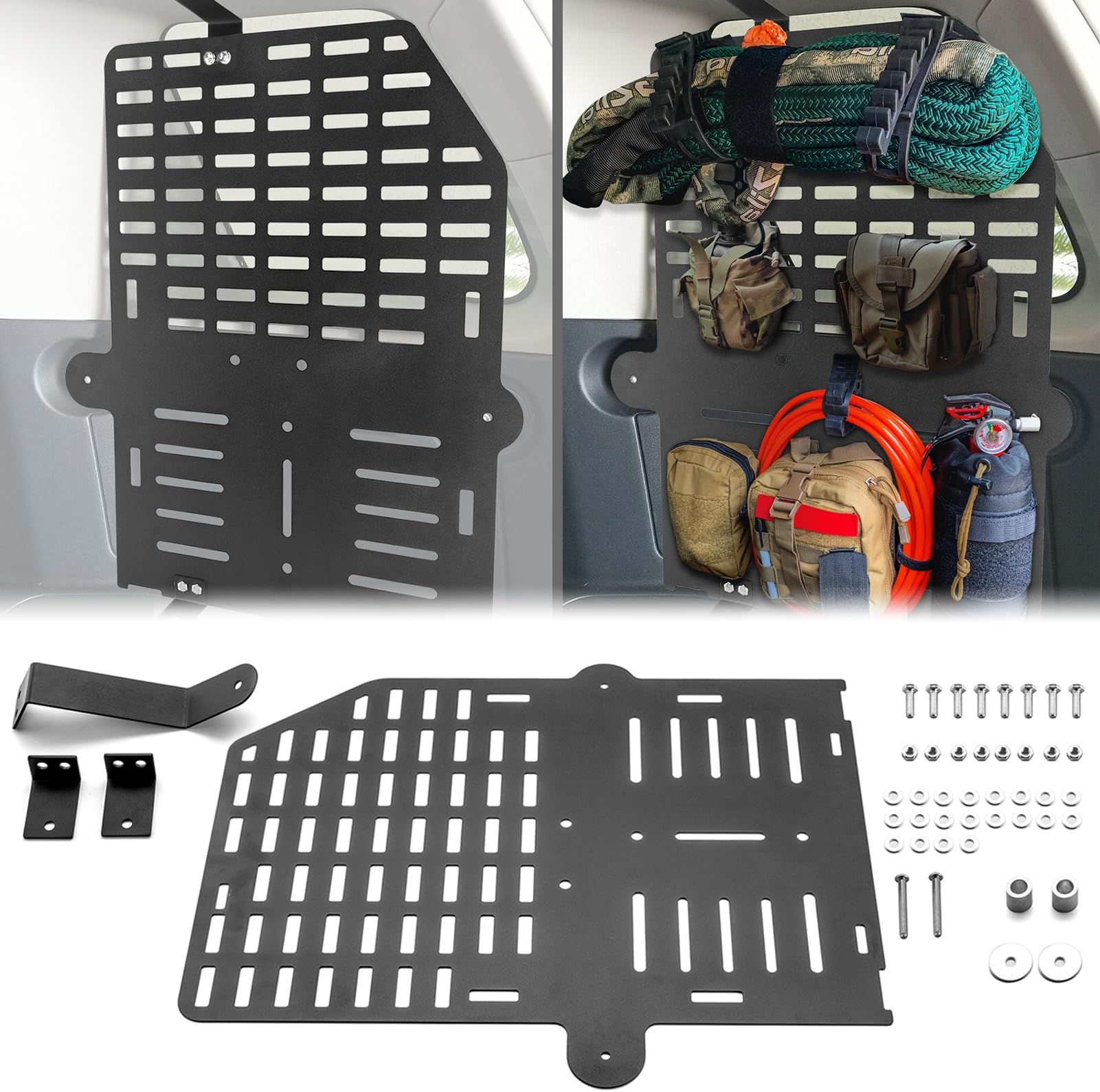 WeiSen FJ Cruiser Molle Panel Rear Window Drivers Side Cargo Area Panel Compatible with 2007-2014 Toyota FJ Cruiser