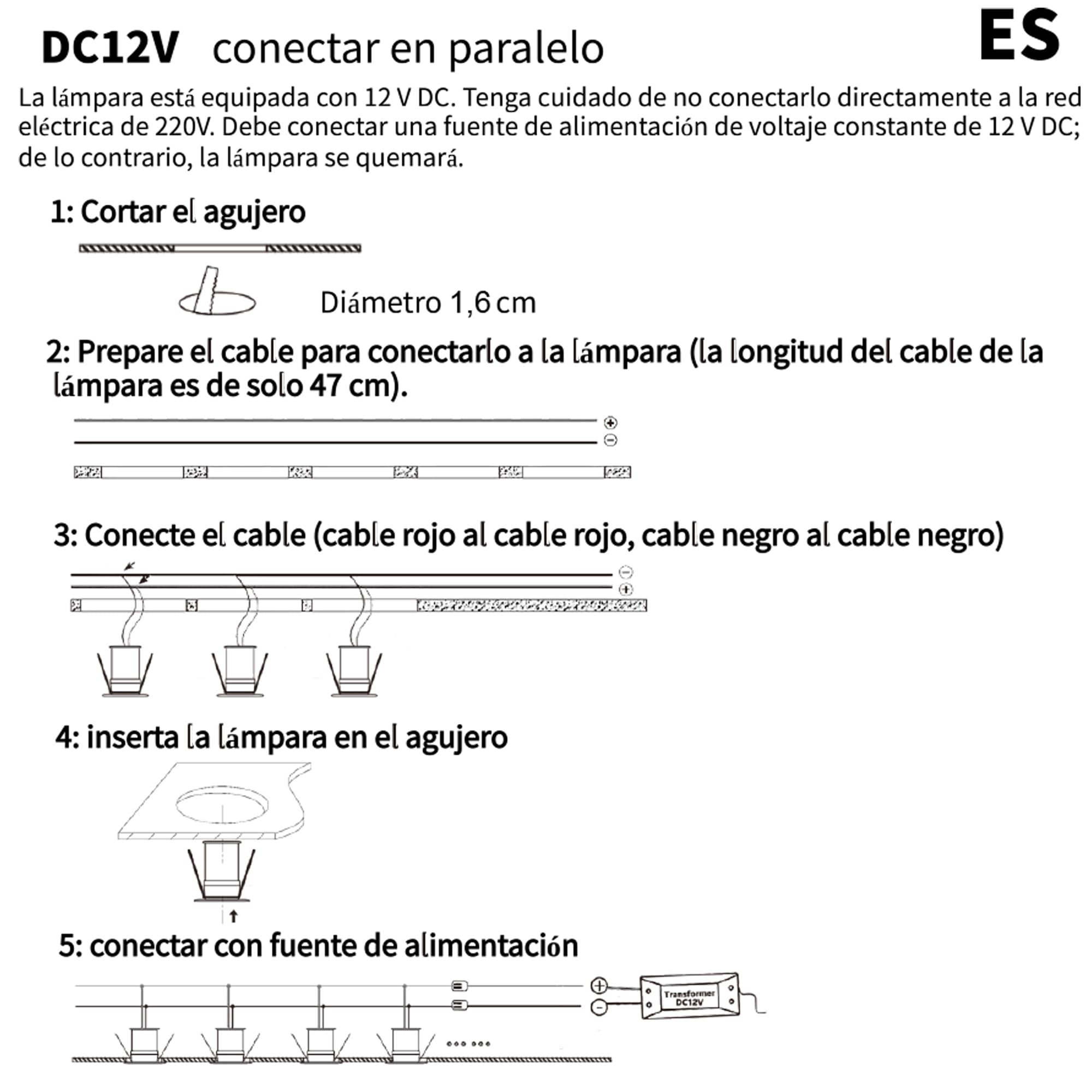 15 Pack Mini Downlight LED Techo Empotrable 1W 12V,IP65 ojos de buey led para techo,mini Foco LED agujero Φ15-18mm,Diámetro 22mm,Focos Led para Baño,Cocina,Salón (Negro,blanco Cálido 3000k)