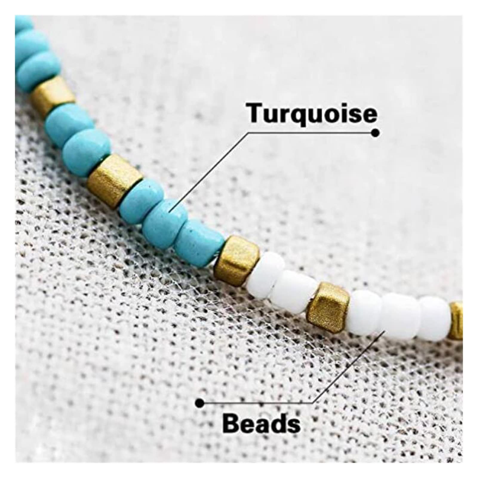 Cavigliere Perline Colorate Fatte a Mano Gioielli Cavigliera per Gioielli da Donna Ornamenti per Caviglie di personalità retrò Cavigliera Moda Cavigliere da Donna (Color : Orange)