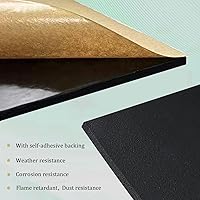 Vista 3 de 4 almohadillas de espuma adhesiva de 1/2 pulgada de grosor x 4 x 4 pulgadas, almohadillas antivibraciones, almohadillas de espuma de celda cerrada