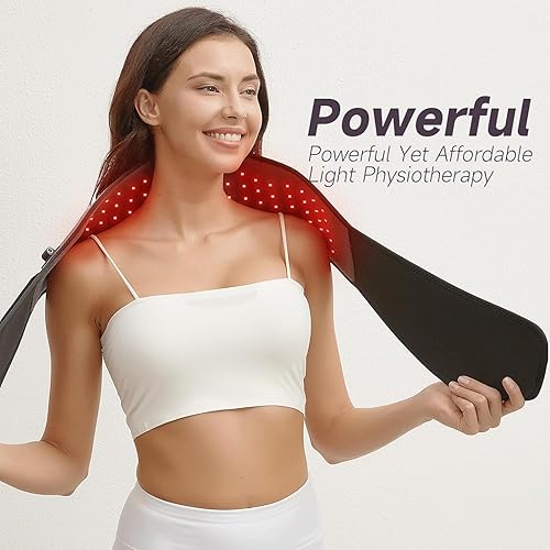 Miniatura 7 de Headot Cinturón de terapia de luz roja para cuerpo, control remoto 5Gears 9Timers, dispositivos de terapia de luz infrarroja para pérdida de peso,