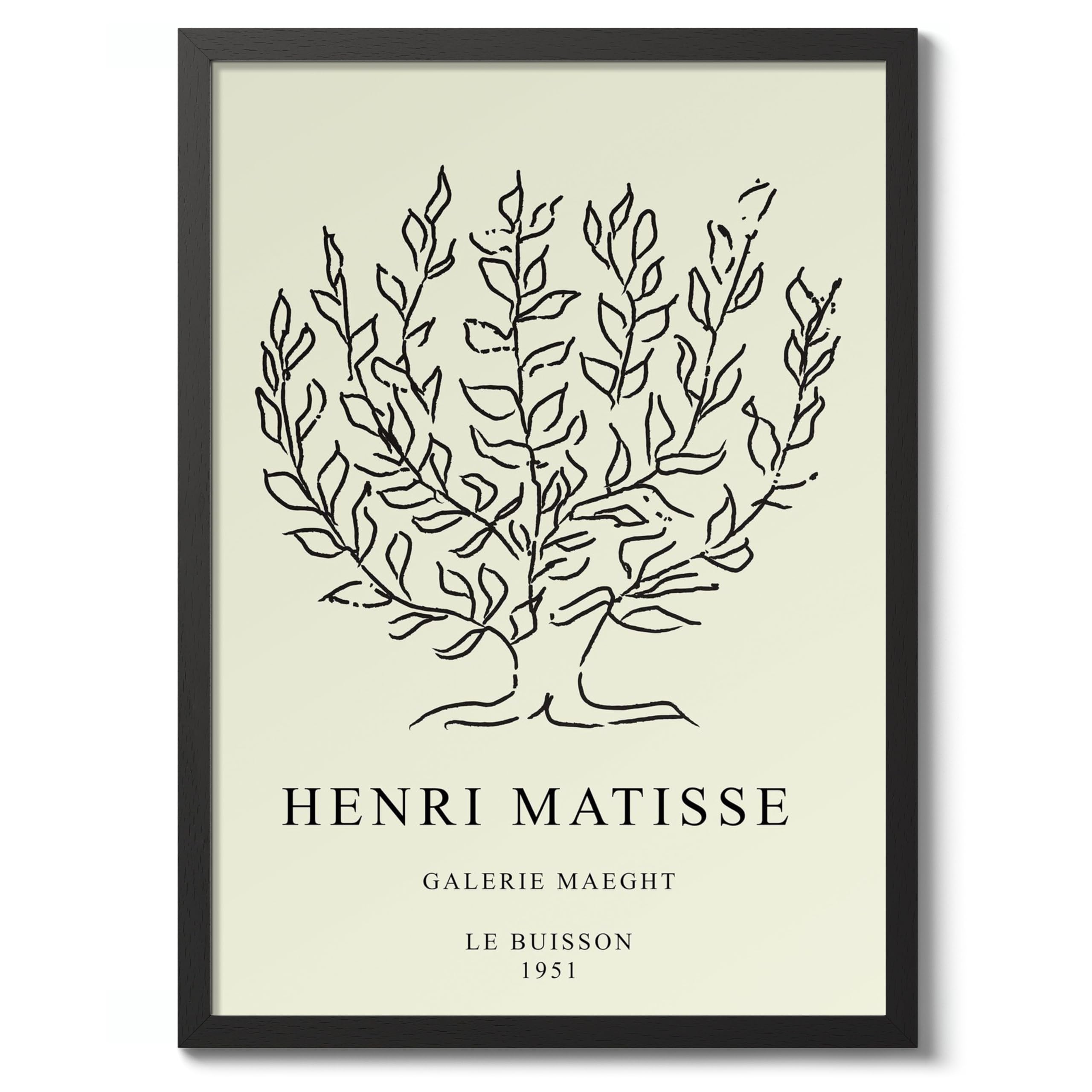 Le Buisson, Galerie Meght Henri Matisse Poster, Modern Art Exhibition Print, Abstract Boho Wall Art, Home Decor Design And Decoration, A1 (Print Only) - 84.1x59.4cm — image 1